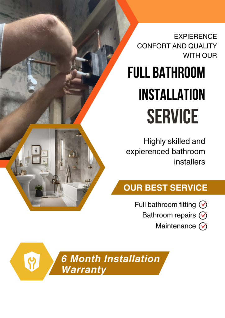 Full bathroom fitting and repairs